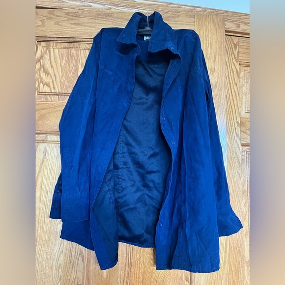 Basic Editions - Chico - Suede - Casual Button Down Long Sleeve Shirt - Picture 1 of 3